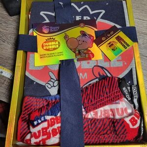 Dubble Bubble‎ NEW Gift Set Pajama Set Size Medium Fleece Christmas Gift